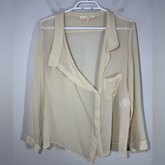 Vanessa Bruno 100% pure silk button down blouse size 38 - Picture 2 of 6